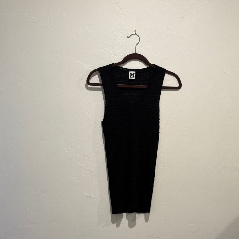 Missoni Black Knit Tank Top